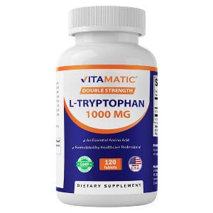 L-Tryptophan 1000mg - 120 Tablets - 1 of 4