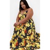 Women's Plus Size Oasis Tropical Maxi Dress - foliage leaves print | CITY CHIC - 3 of 4
