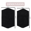 Waterford Collection Tufted Bath Rug, Extra Soft and Absorbent, Non-Slip Bath Mats, Machine Washable bath rugs for Bathroom, 2 Piece Set, Black - 2 of 4