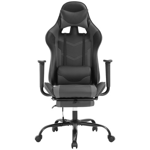 Fdw Racing Gaming Chair Video Game Chairs With Computer Desk Pu Leather Headrest Lumbar Support 360 swivel Seat Grey Target