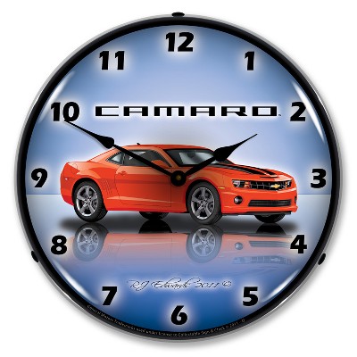 Collectable Sign & Clock | Camaro SS g5 LED Wall Clock Retro/Vintage, Lighted