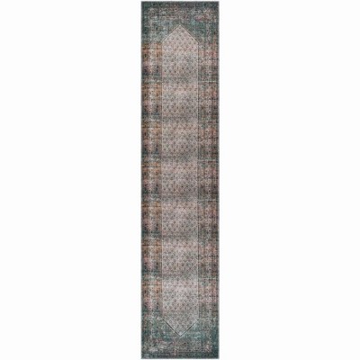 Mark & Day Hayri 2'7"x12' Runner Washable Woven Indoor Area Rugs Burnt Orange: Machine Made, Stain-Resistant, Traditional Style