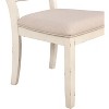 NicBex Vintage Upholstered  Dining Chairs Set of 2 with Cross Back & Comfy Cushions,Rustic Wood Accent Chairs for Dining Room,Living Room - 4 of 4