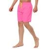 TATT 21 Men's Summer Solid Color Beach Drawstring Waist Mesh Lining Swim Shorts - image 4 of 4