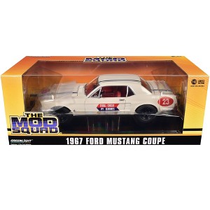 1967 Ford Mustang Coupe #23 "Thrill Circus By Karnes" White 1/18 Diecast Model Car by Greenlight - 1 of 1