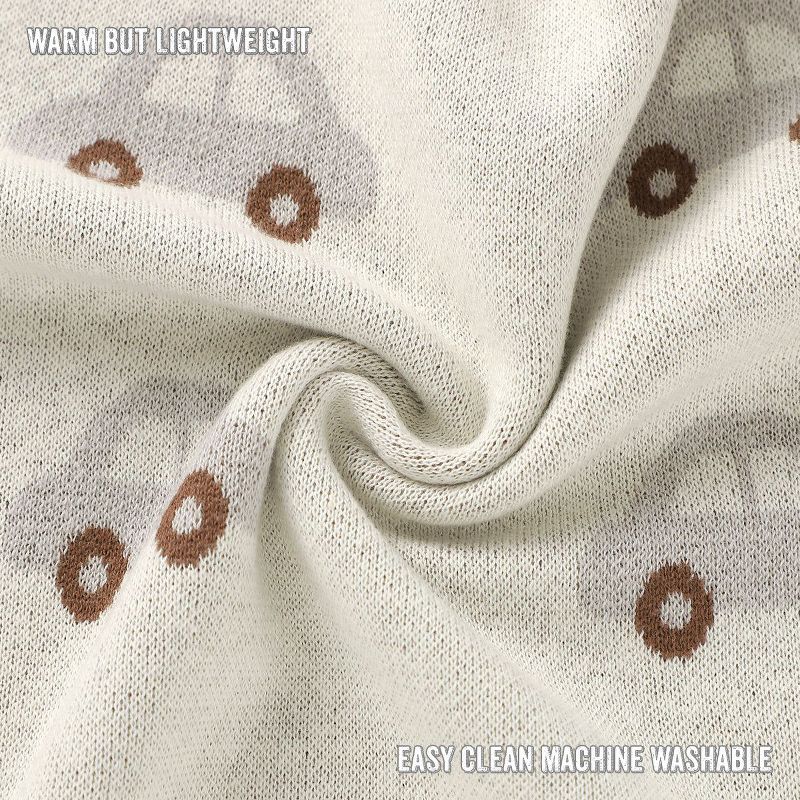 Baby Blanket for Boys100% Luxury Cotton Soft Knit Swaddle Blanket for Newborns and Infants Baby Boys and Girls, 5 of 9