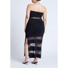 ELOQUII Women's Plus Size Sheer Panel Maxi Dress - 3 of 4