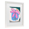 Trademark Fine Art - Aylin Demir  Pink Flower Matted Framed Art - 3 of 4