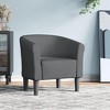 vidaXL Tub Chair - Dark Gray Fabric Accent Armchair for Living Room, Bedroom, Office - Comfortable - 2 of 4