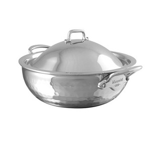 Mauviel M'elite 2.1 Quart Splayed Saute Pan & Lid, Cast Stainless Steel Handle - 1 of 1