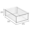Stackable Pull-Out Sliding Storage Drawer - Set of 2 - Clear - 3 of 4
