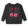 Christmas Ornaments Sketched Snowflakes - Youth Graphic Sweatshirt - 2 of 3