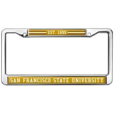 San Francisco State School Logo Full Size Standard License Plate Metal Frame