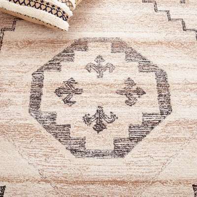 Ivory and Beige Hand-Tufted Wool Runner Rug 2'3" x 9'