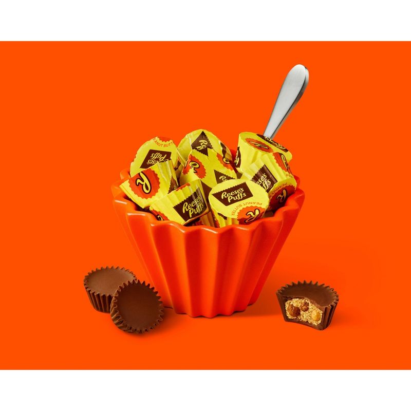 Reese&#39;s Stuffed with Reese&#39;s Puffs Cereal Milk Chocolate Peanut Butter Miniature Cups Candy - 9.6oz, 2 of 5