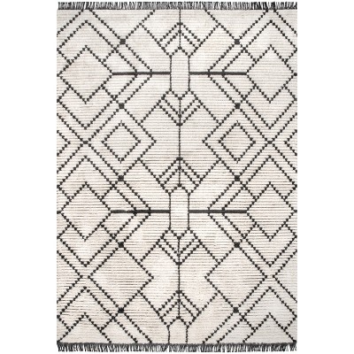 Nuloom Carlina Geometric Shag Fringe Indoor Area Rug
