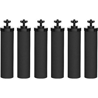 Nispira Premium Water Filter Black Element Cartridge Compatible with Berkey Countertop Water Purification System. Compared to Part BB9. 6 Filters