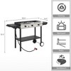 Winado 3 Burner 225,000 BTU Outdoor Propane Gas Stove Side Shelves - 2 of 4