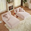 Dolonm 78.8" Double Sofa, Compressed Boneless Sofa Made of Corduroy, Requires No Installation,for Living Rooms Bedrooms - 2 of 4