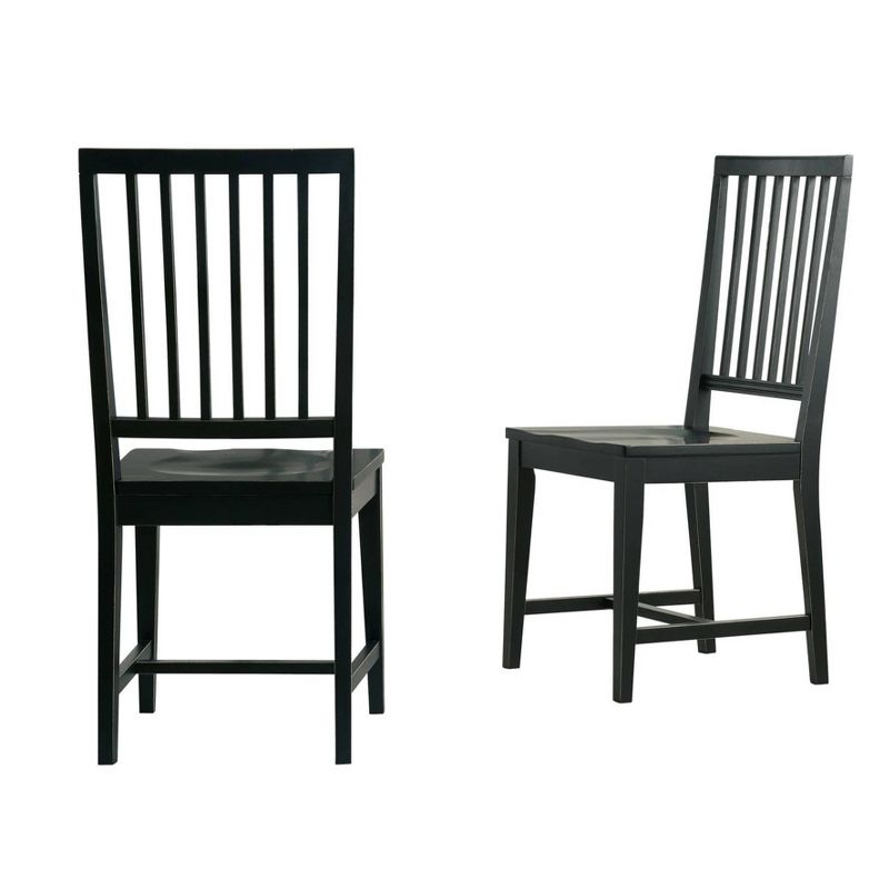 Set of 2 Vienna Wood Dining Armless Chairs - Alaterre Furniture, 3 of 20