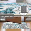 Abstract Rug, Non Slip Washable Area Rug  Low Pile Non-Shedding Throw Carpet for Bedroom, Living Room, Laundry Room - 4 of 4