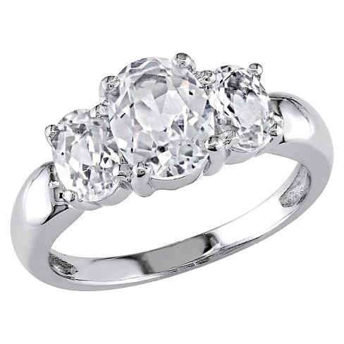 Sterling silver deals ring white sapphire