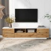 MAYEERTY Modern TV Stand for TVs up to 80", Media Console with Multifunctional Storage, Entertainment Center with Door Rebound Device, TV Cabinet - 3 of 4