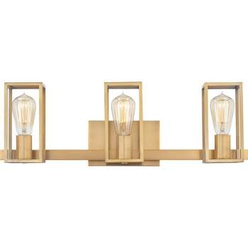 Quoizel Lighting Leighton 3 - Light Vanity in  Weathered Brass