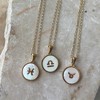 Adornia Tarnish Resistant 18k Gold Plated Mother of Pearl Zodiac Necklace - 2 of 2