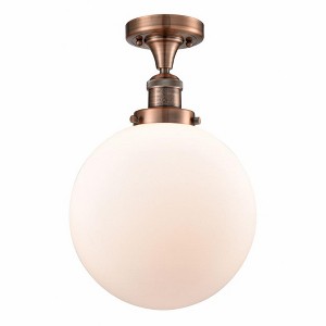 Beacon - 1 Light Semi-Flush Mount In Industrial Style-13 Inches Tall and 10 Inches Wide - 1 of 1
