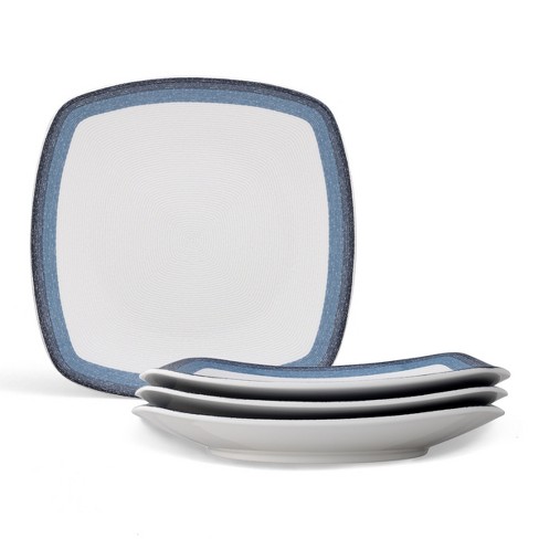 Noritake Colorscapes Layers Set of 4 Square Dinner Plates - image 1 of 4