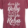 Women's - Country Casuals - Diva Like Dolly Rebel Like Reba Short Sleeve Graphic T-Shirt - 2 of 4
