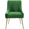 TOV Furniture Beatrix 19" Transitional Velvet Side Chair in Green - 2 of 4