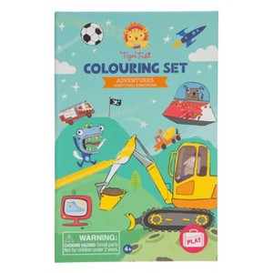 Schylling - Tiger Tribe: Adventure Coloring Set - Take Along Travel Art Kit - 1 of 4