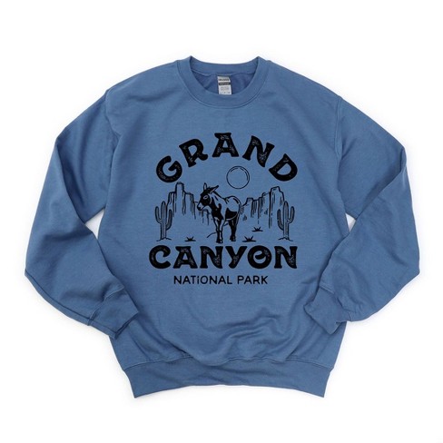 Simply Sage Market Women's Graphic Sweatshirt Vintage Grand Canyon National  Park - L - Slate