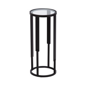 Kate and Laurel Ravalli Round Drink Table, 9x9x20, Black - 1 of 4