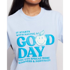 Samii Ryan | Good Day Boxy Tee , Blue - 1 of 1