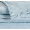 Truly Soft Velvet Plush Family Blanket Light blue: Oversized Microplush Bedding, Machine Washable - 2 of 3