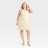Women's Sequin Mini Shift Dress - A New Day™ Cream - 3 of 3