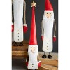Handcrafted Holiday Santa's – Painted Metal and Wood, Set of 3 by Kalalou - 2 of 3