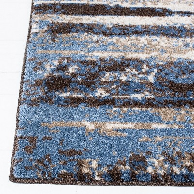 Abstract Multicolor Shag Synthetic Area Rug 6' x 9'