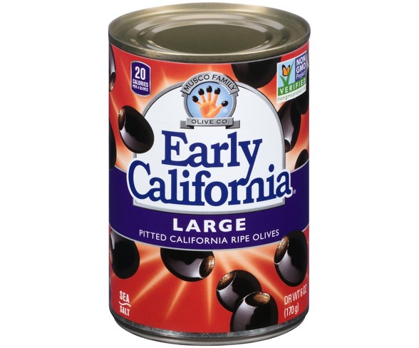 Early California&#174; Large Pitted Black Olives - 6oz