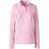 Lands' End School Uniform Women's Long Sleeve Feminine Fit Interlock Polo Shirt - 2 of 2