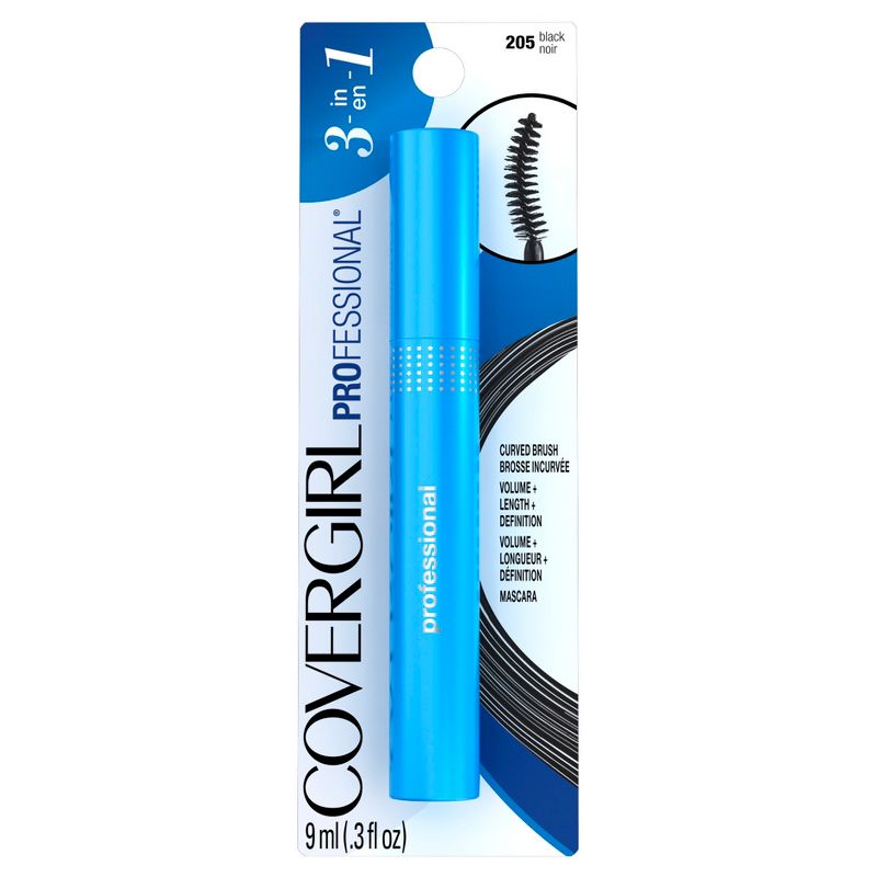 COVERGIRL Professional 3-in-1 Curved Brush Mascara - 205 Black - 0.3 fl oz, 3 of 6