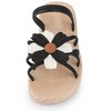 Allegra K Women's Espadrille Sunflower Decor Slip-on Strappy Beach Sandals - 2 of 4