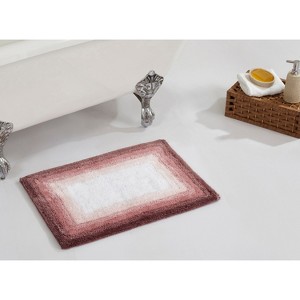 Torrent Collection 100% Soft Cotton Tufted Weave Bath Rug, Ombre Pattern, Highly Absorbent, Machine Washable Bathroom Mat for Multipurpose Use - 1 of 4