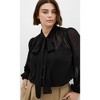 Women's Plus Size Seline Top - black | CITY CHIC - 4 of 4