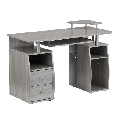 NicBex 47.25 Inch Computer Home Office Desk with 2 Drawers,Keyboard Tray and Open Shelves