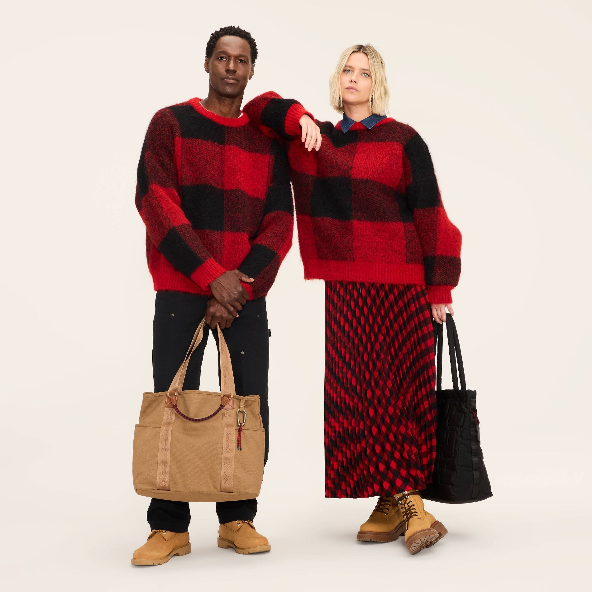 Adult Buffalo Check Pullover Sweater - Woolrich x Target Red/Black