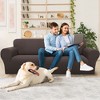 PiccoCasa 200GSM Microfiber Elastic Bottom Spandex Jacquard Fabric Stretch Sofa Slipcover - 3 of 3